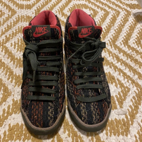 Womens NIKE BLAZER SAFARI TWEED AIR MAX high tops - Picture 1 of 7
